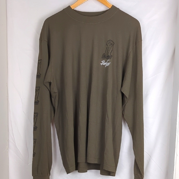 HARLEY-DAVIDSON Men's XL Ride Free Olive Green Long Sleeve Shirt - Picture 1 of 5
